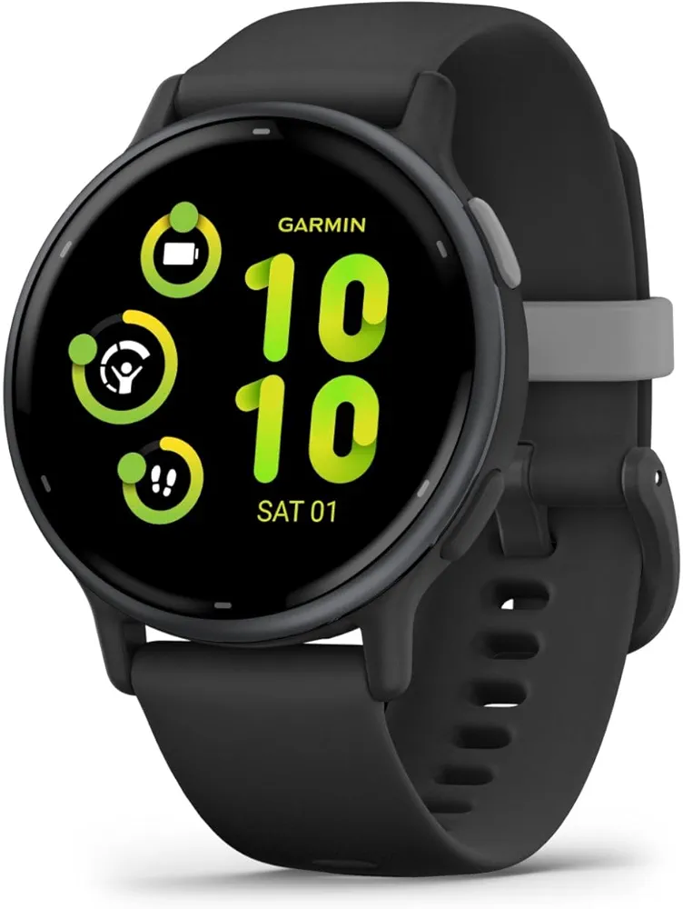 Garmin Vivoactive 5, Health and Fitness GPS Smartwatch, AMOLED Display, Up  to 11 Days of Battery |Slate Aluminum Bezel with Black Case and Silicone  Band : Amazon.in: Electronics